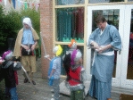 The king helps in forging balloon swords The king helps in forging balloon swords